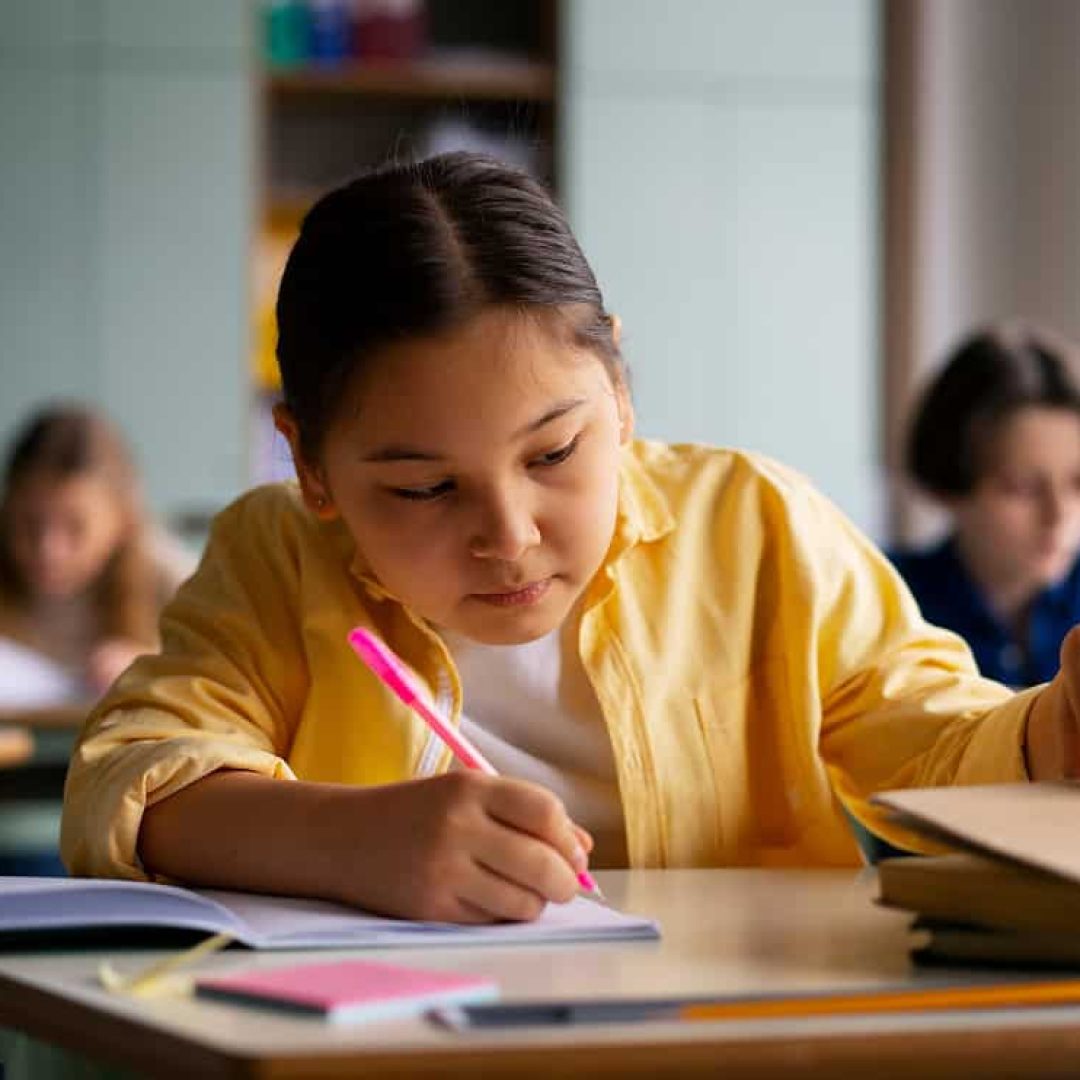 front-view-kids-cheating-school